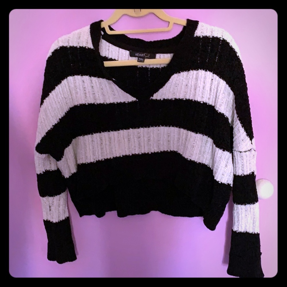 knitted crop sweater